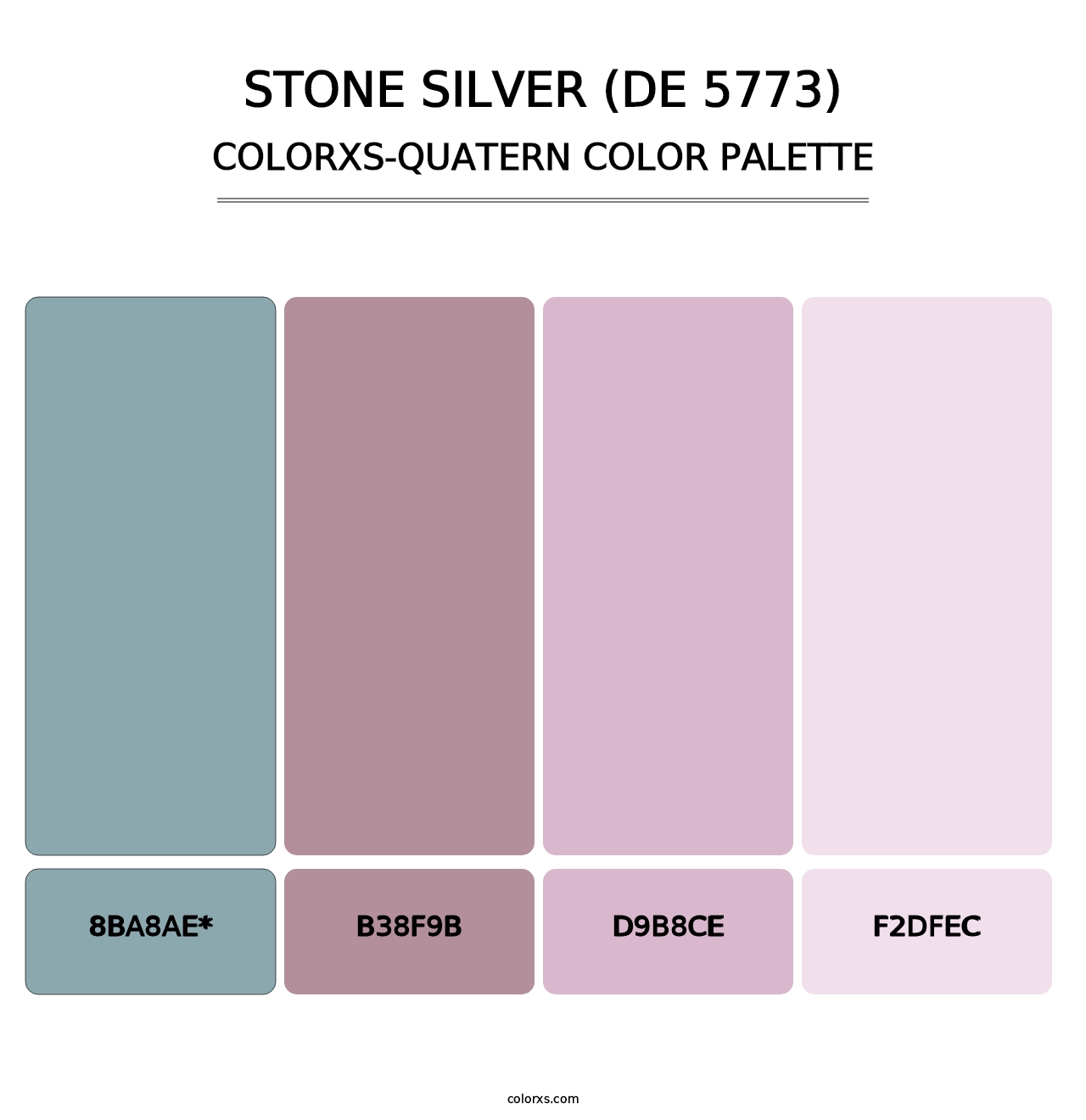 Stone Silver (DE 5773) - Colorxs Quatern Palette