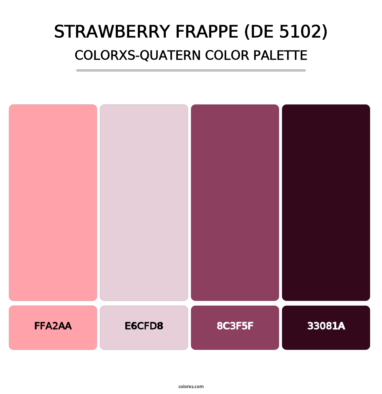 Strawberry Frappe (DE 5102) - Colorxs Quatern Palette