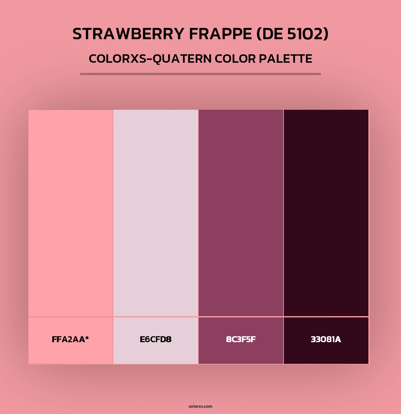 Strawberry Frappe (DE 5102) - Colorxs Quad Palette