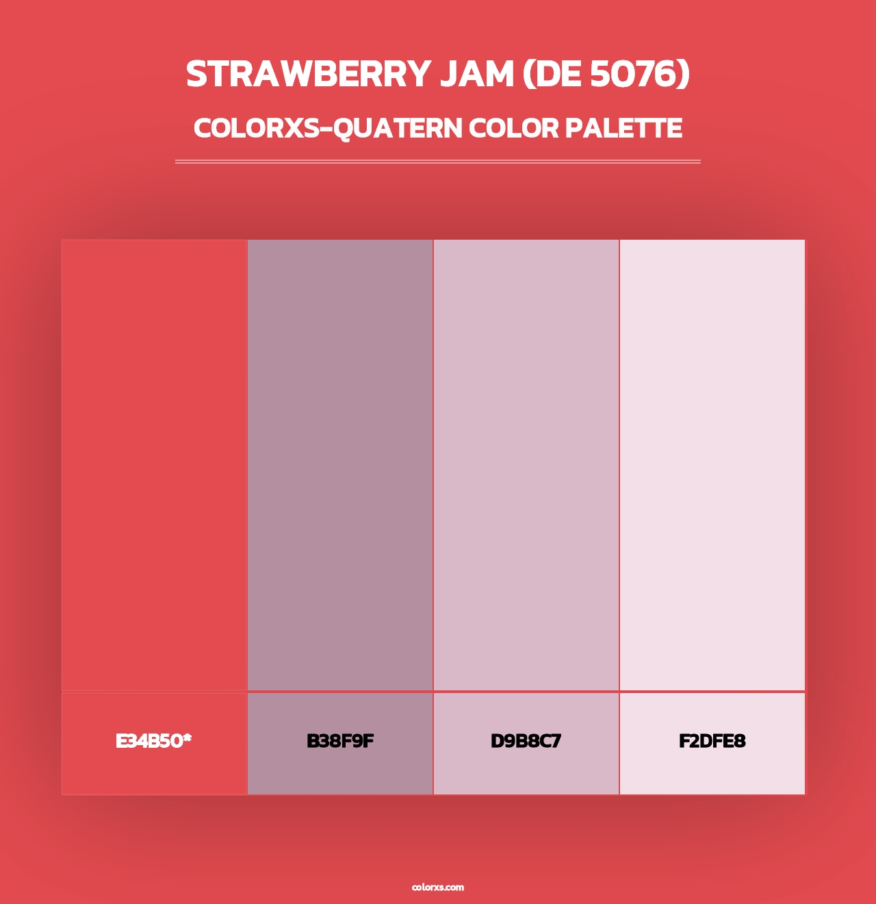 Strawberry Jam (DE 5076) - Colorxs Quad Palette