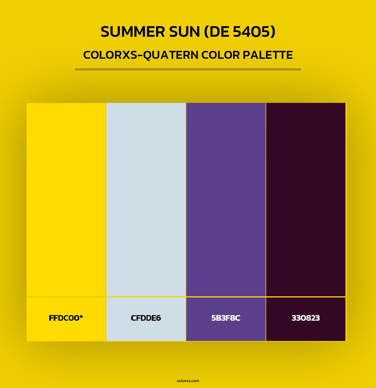 Summer Sun (DE 5405) - Colorxs Quad Palette