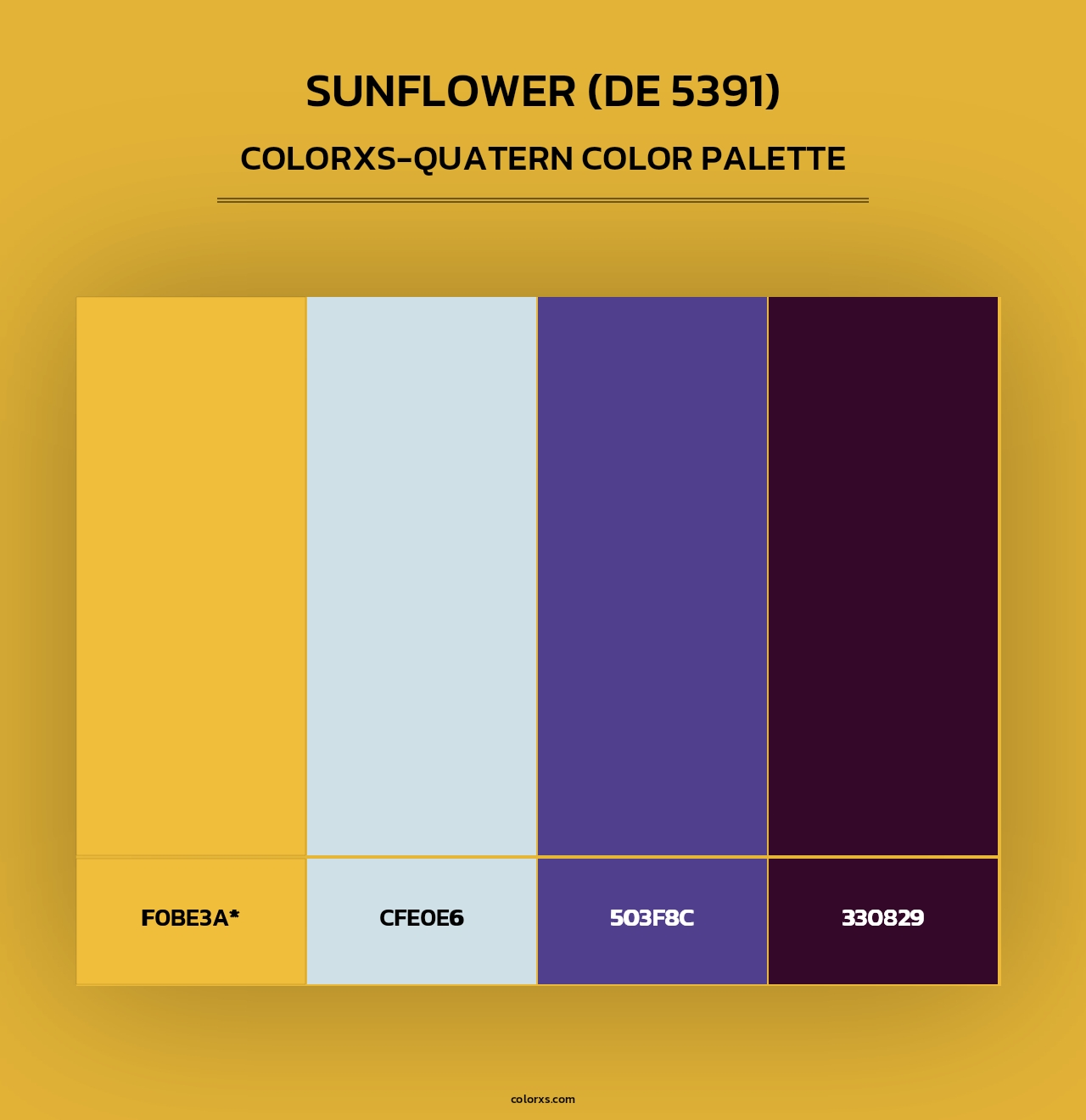 Sunflower (DE 5391) - Colorxs Quad Palette
