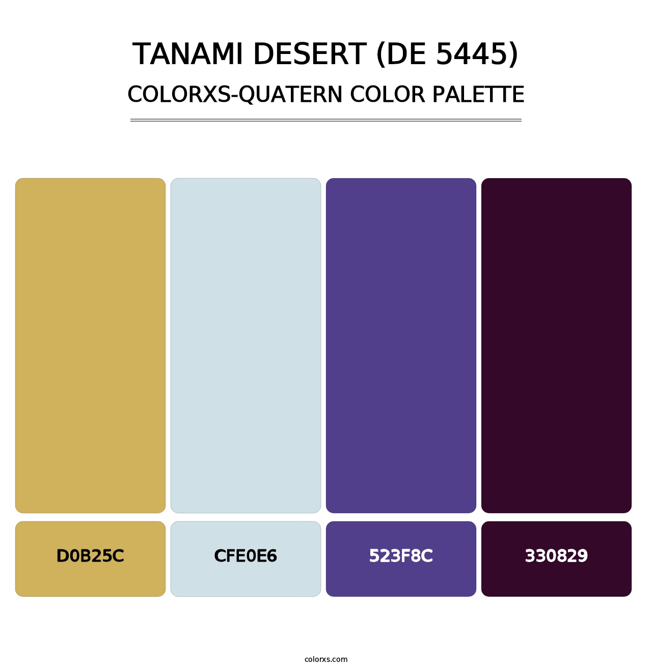 Tanami Desert (DE 5445) - Colorxs Quatern Palette