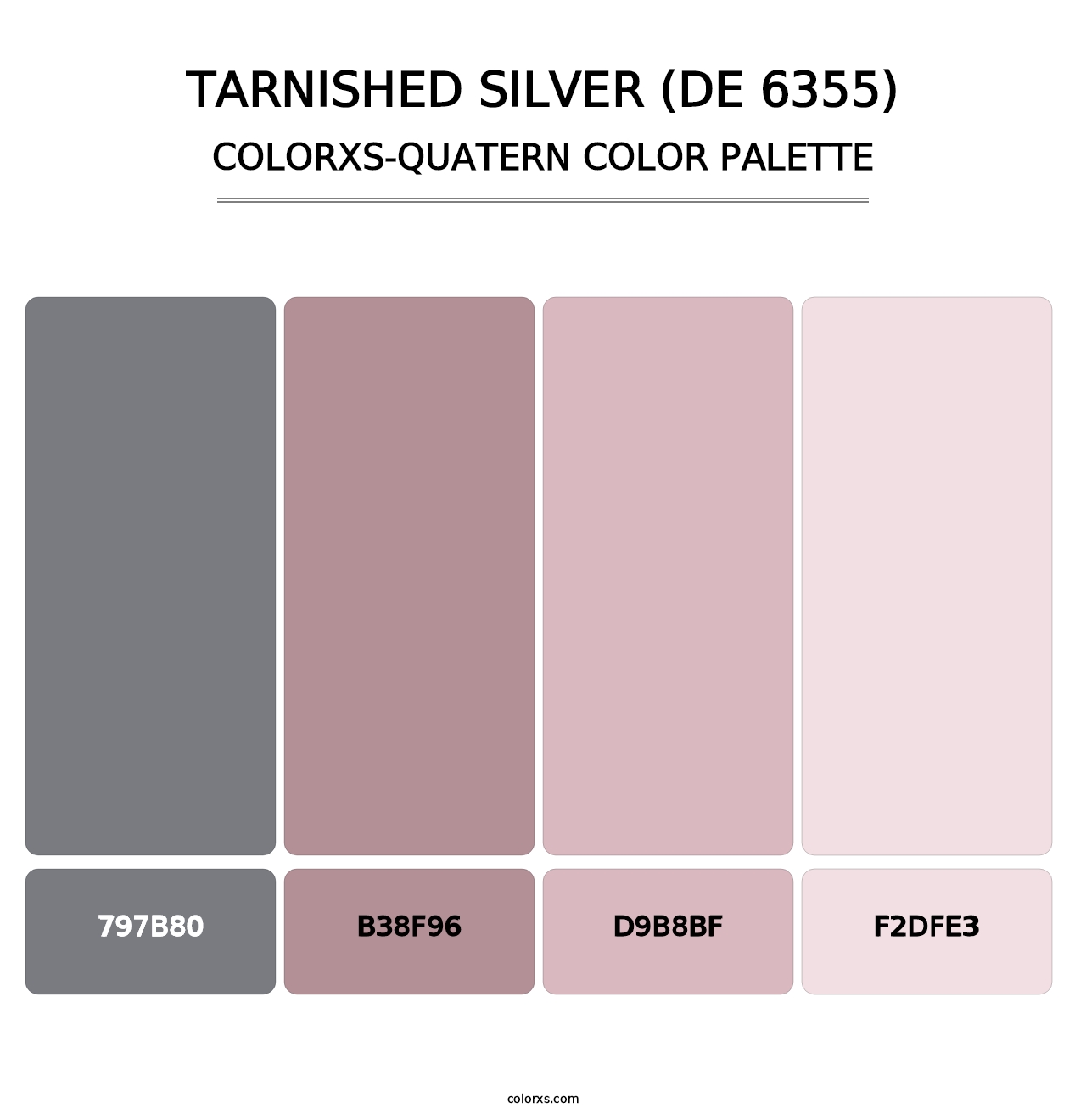 Tarnished Silver (DE 6355) - Colorxs Quatern Palette