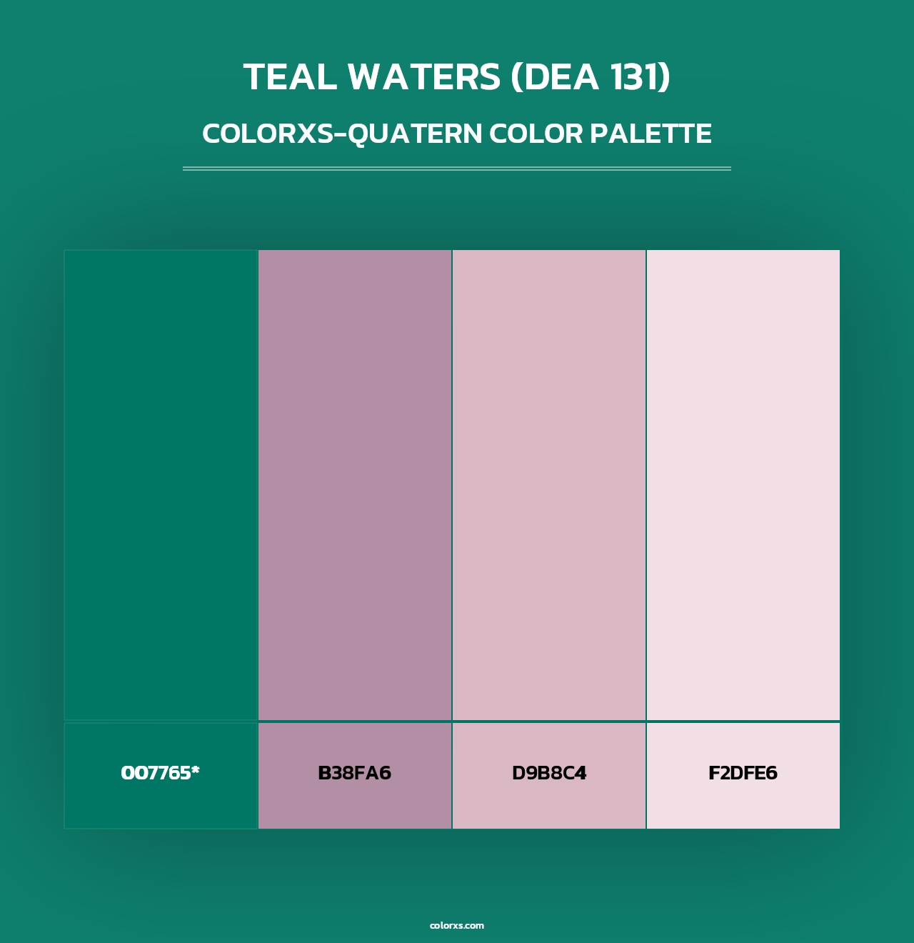 Teal Waters (DEA 131) - Colorxs Quad Palette