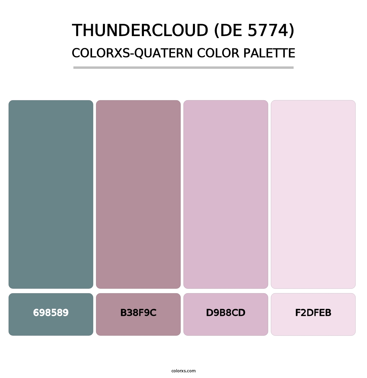Thundercloud (DE 5774) - Colorxs Quatern Palette