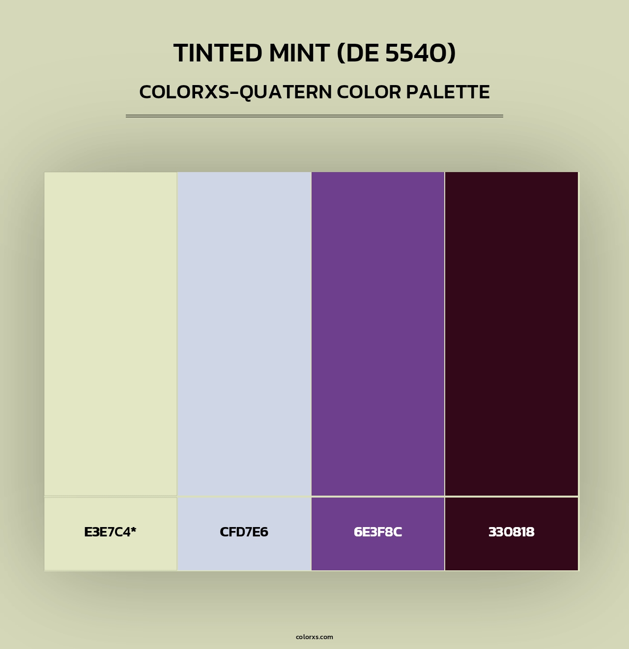 Tinted Mint (DE 5540) - Colorxs Quad Palette
