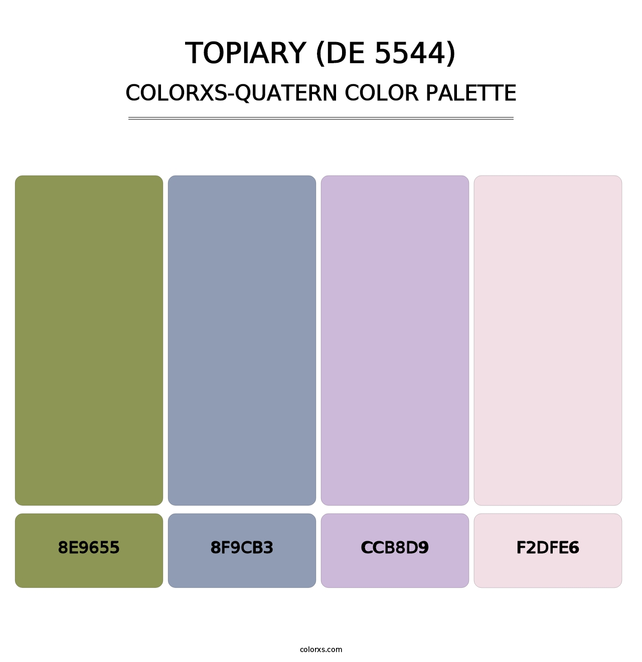 Topiary (DE 5544) - Colorxs Quatern Palette
