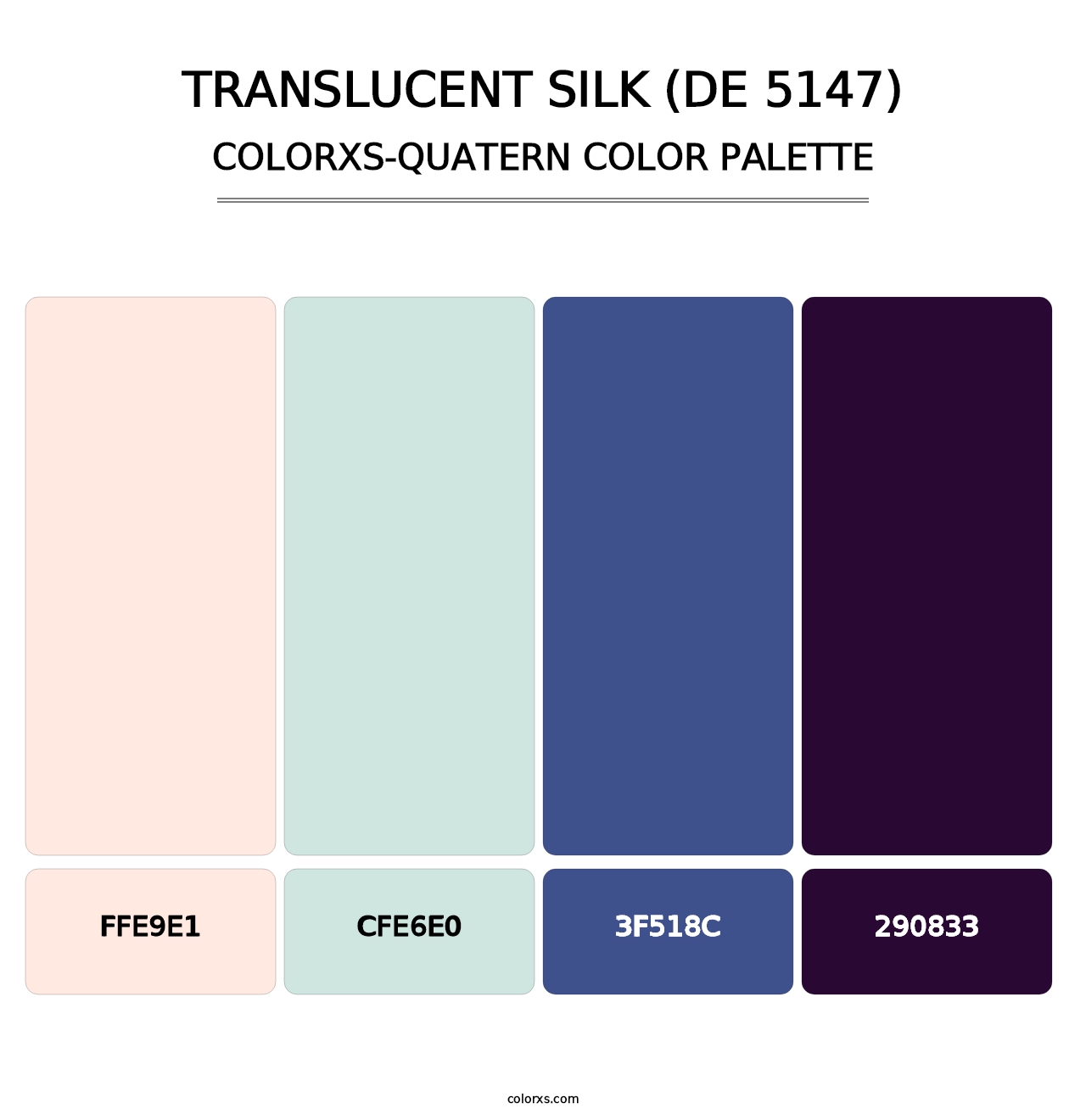 Translucent Silk (DE 5147) - Colorxs Quatern Palette