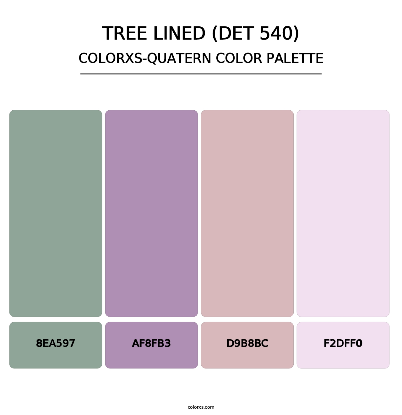 Tree Lined (DET 540) - Colorxs Quatern Palette