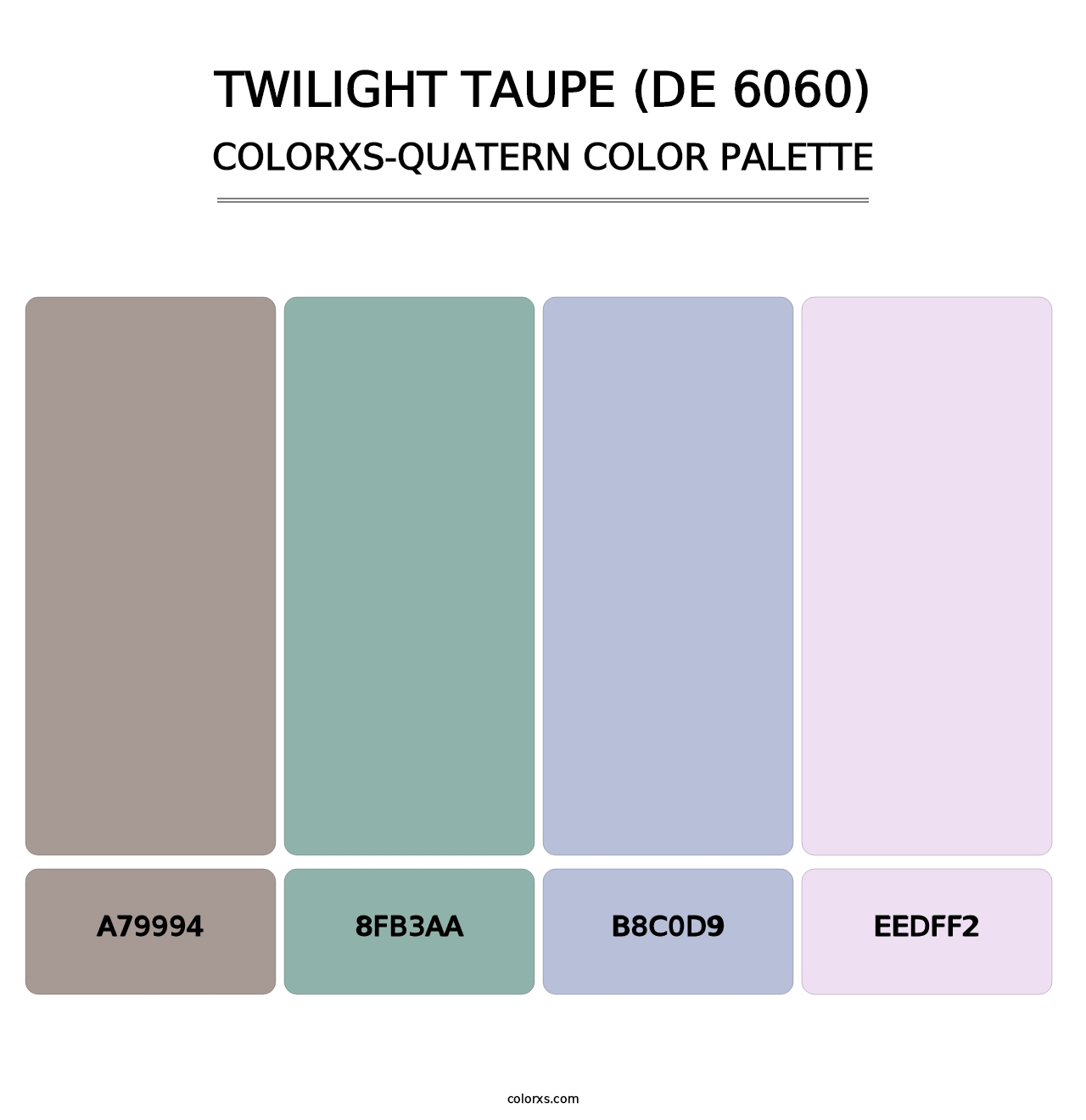 Twilight Taupe (DE 6060) - Colorxs Quatern Palette
