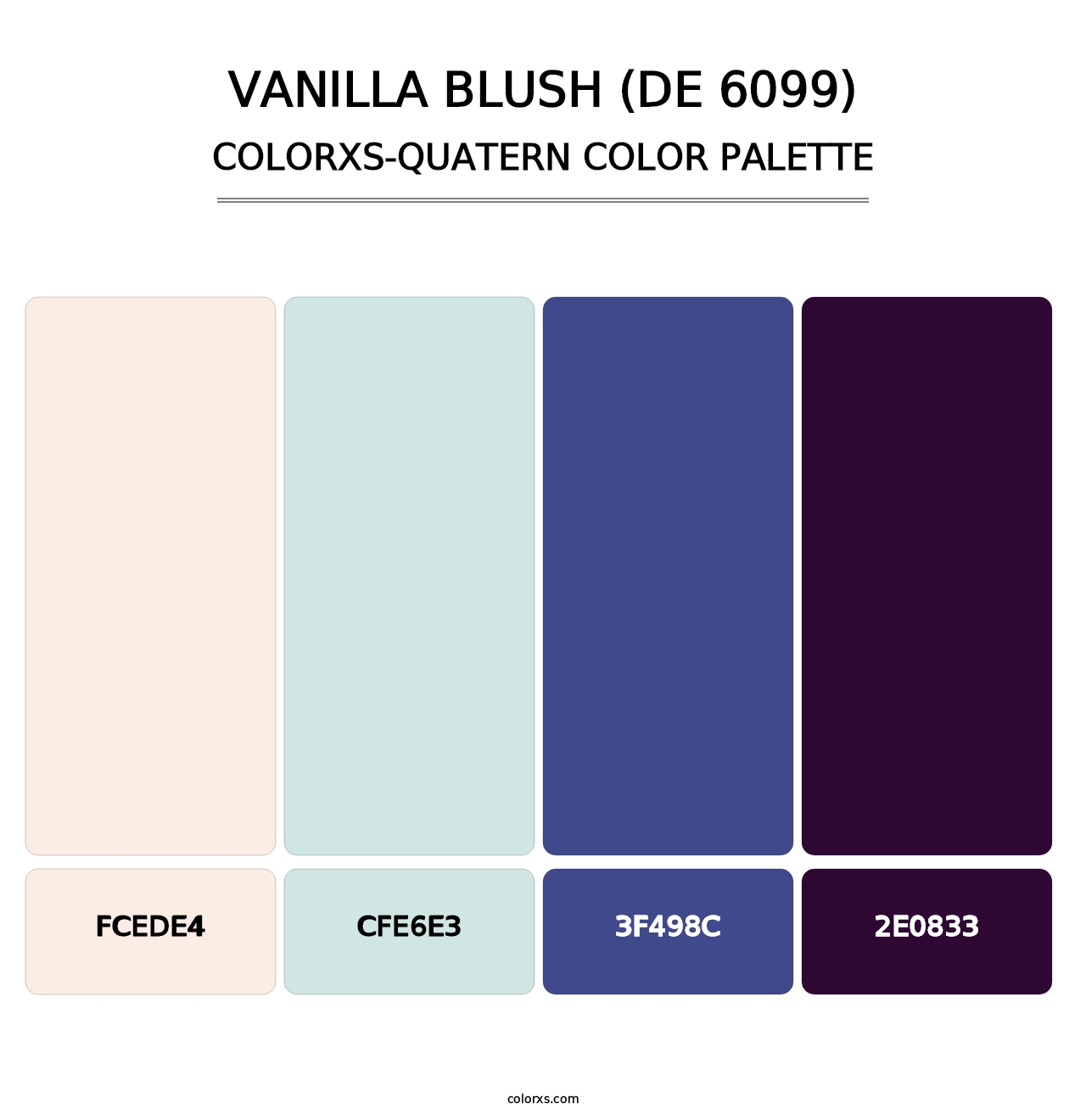 Vanilla Blush (DE 6099) - Colorxs Quatern Palette