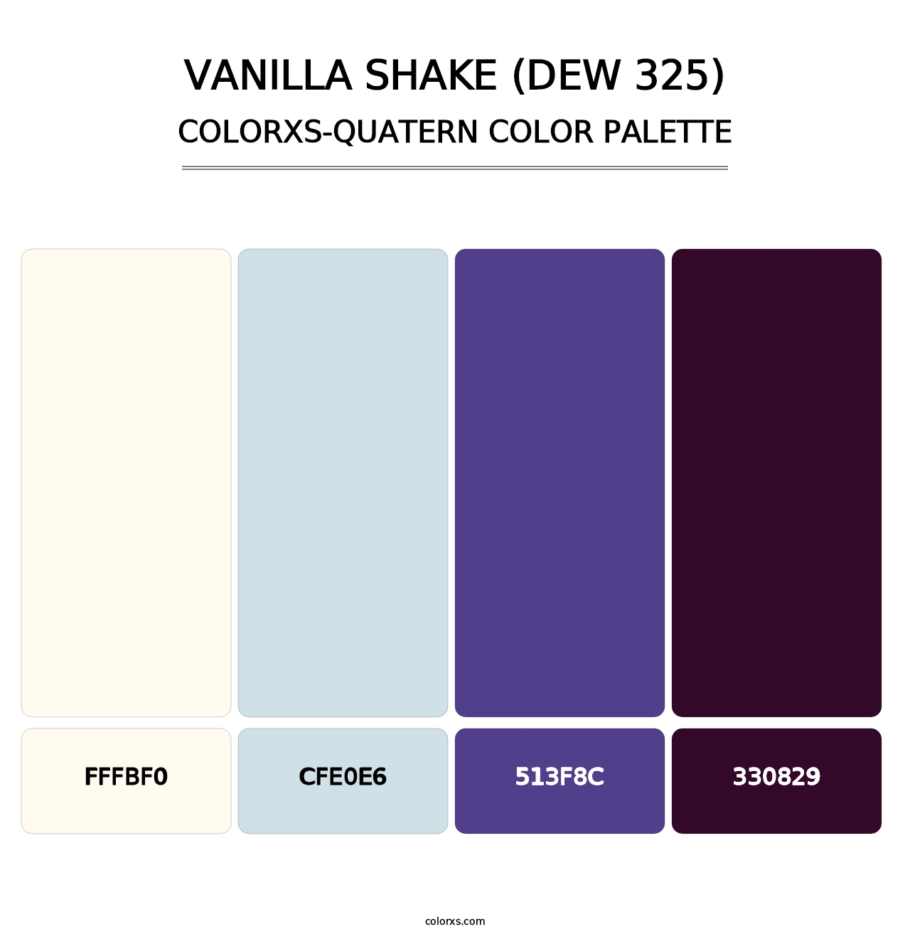 Vanilla Shake (DEW 325) - Colorxs Quatern Palette