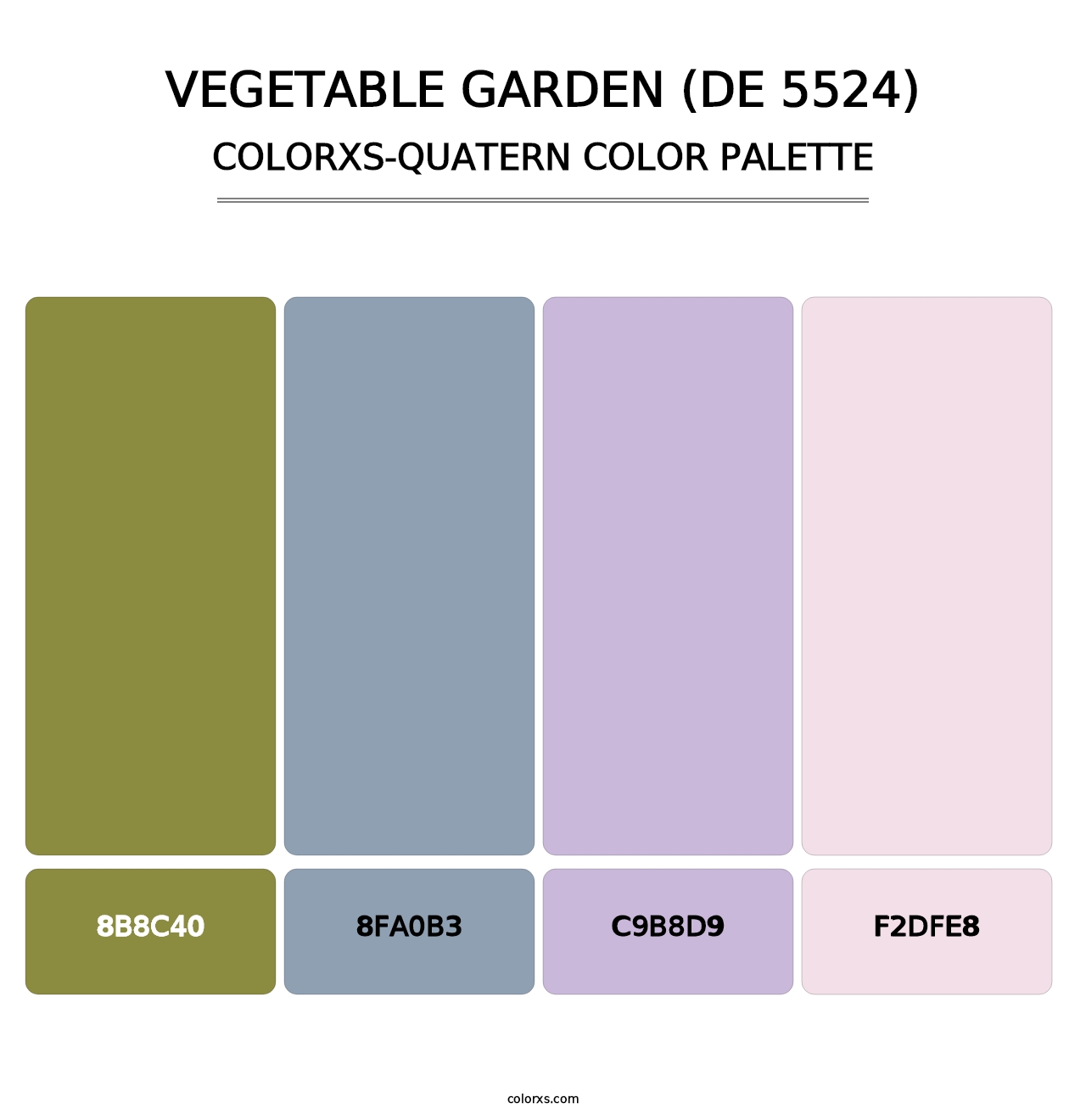 Vegetable Garden (DE 5524) - Colorxs Quatern Palette