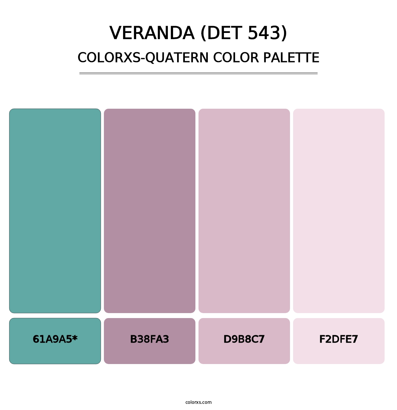 Veranda (DET 543) - Colorxs Quatern Palette
