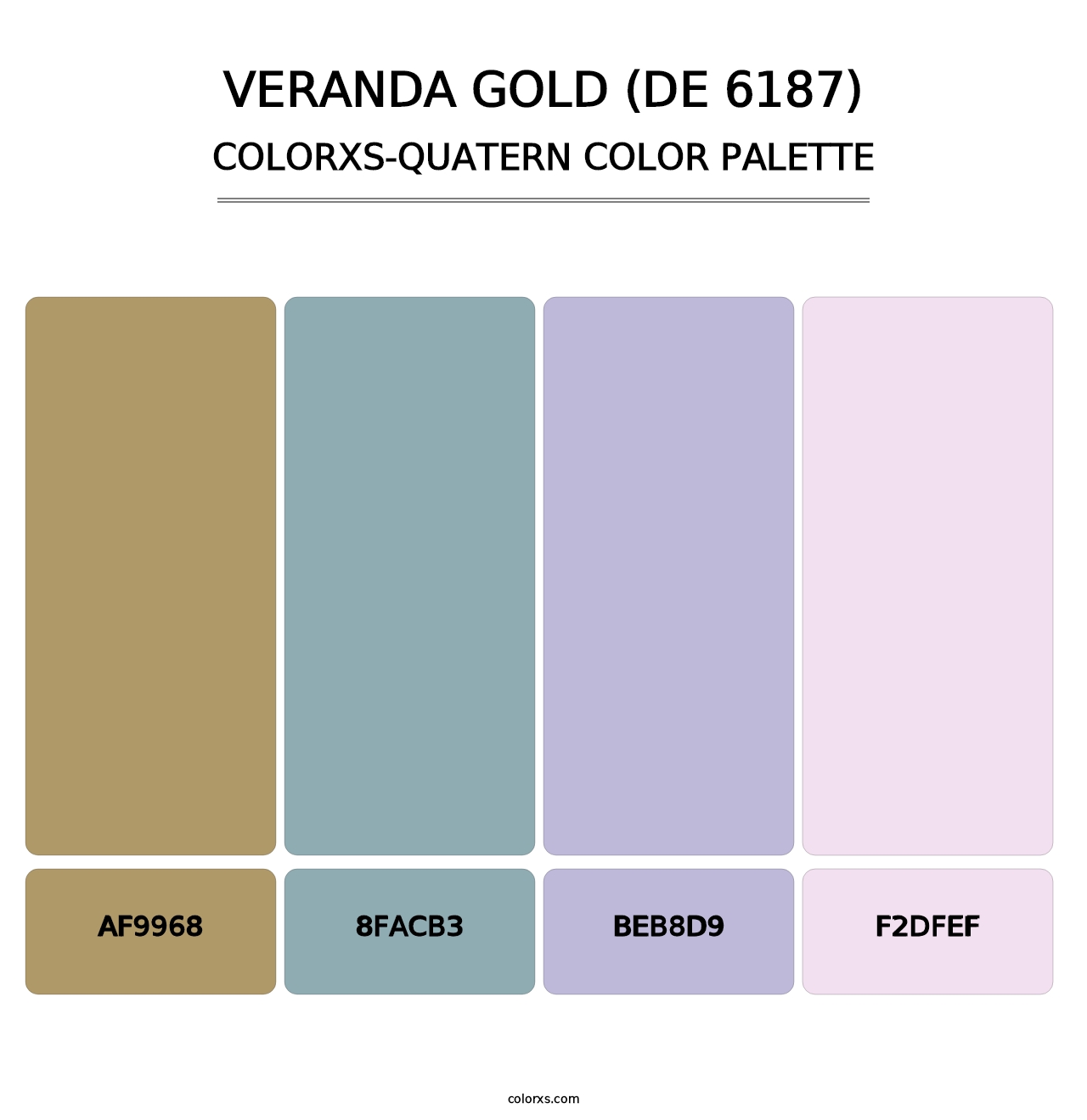 Veranda Gold (DE 6187) - Colorxs Quatern Palette