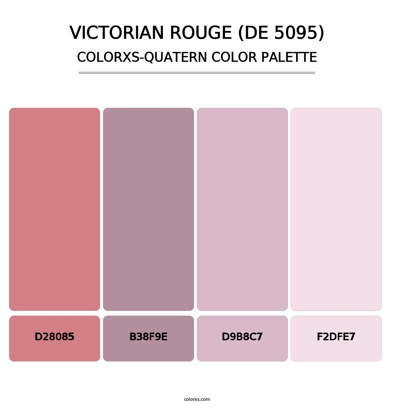 Victorian Rouge (DE 5095) - Colorxs Quatern Palette