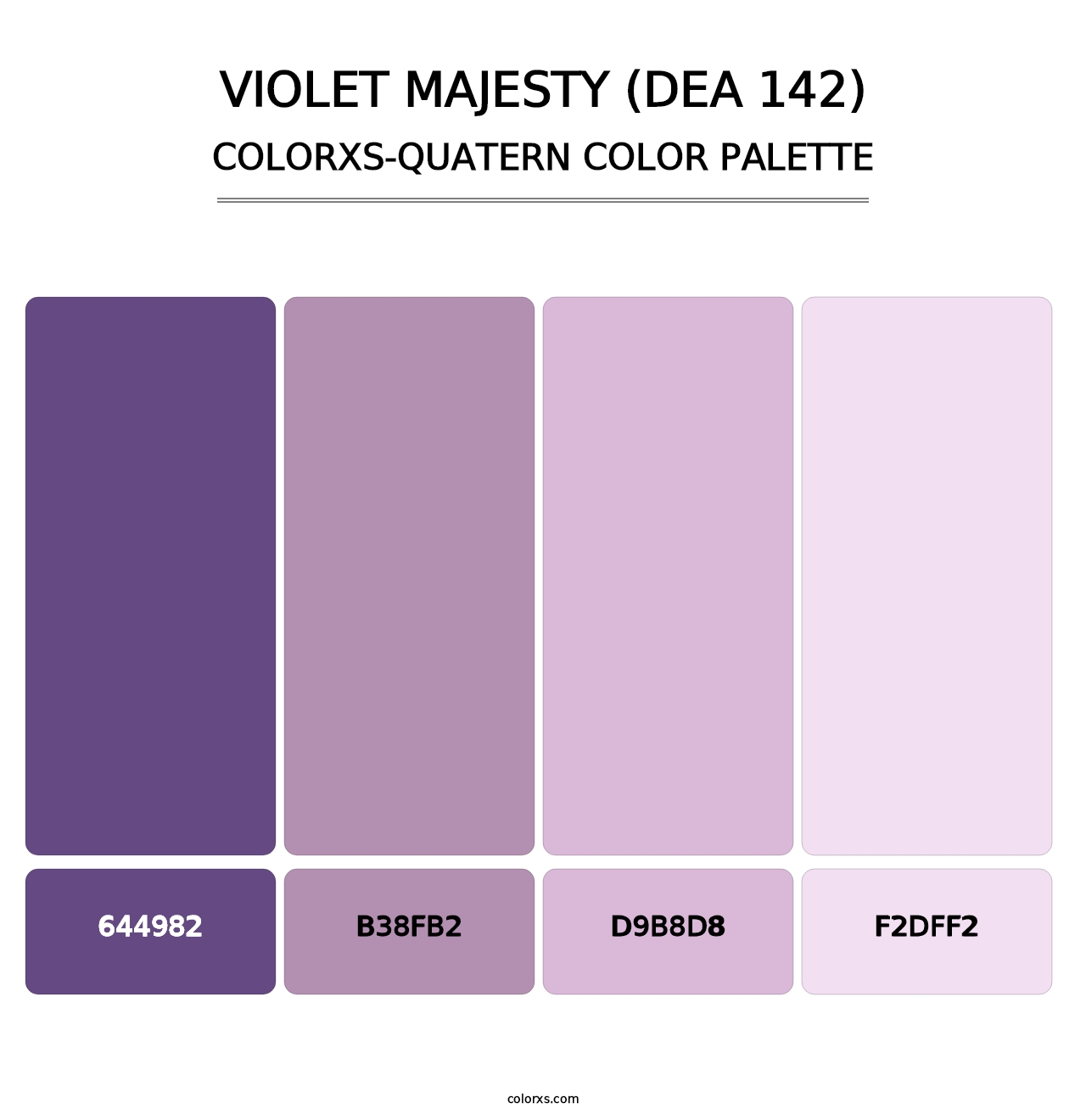 Violet Majesty (DEA 142) - Colorxs Quatern Palette