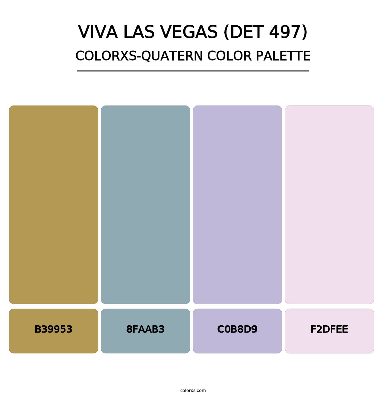 Viva Las Vegas (DET 497) - Colorxs Quatern Palette