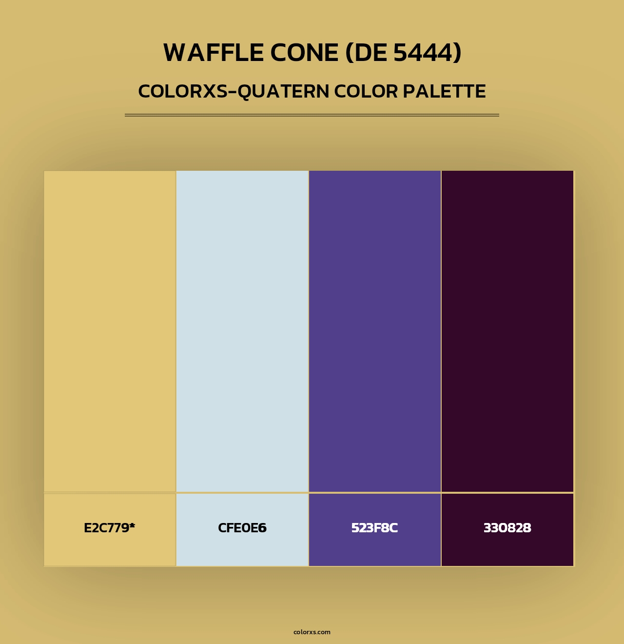 Waffle Cone (DE 5444) - Colorxs Quad Palette