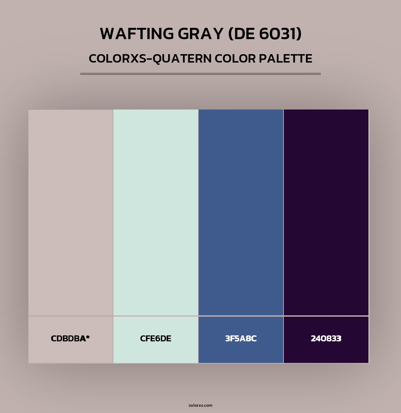 Wafting Gray (DE 6031) - Colorxs Quad Palette