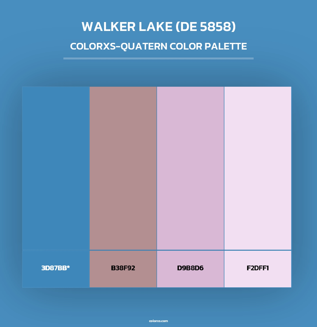 Walker Lake (DE 5858) - Colorxs Quad Palette