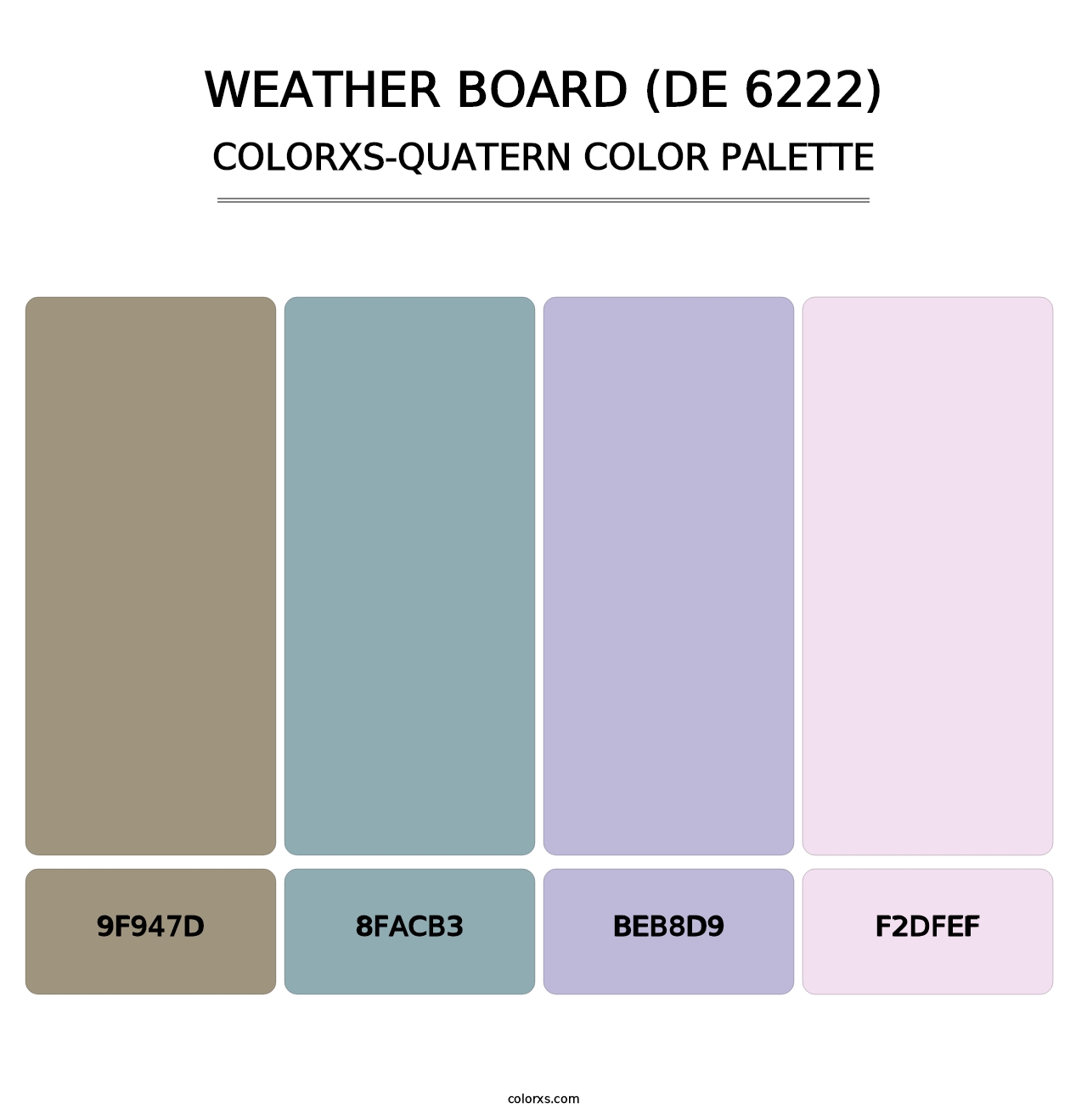 Weather Board (DE 6222) - Colorxs Quatern Palette