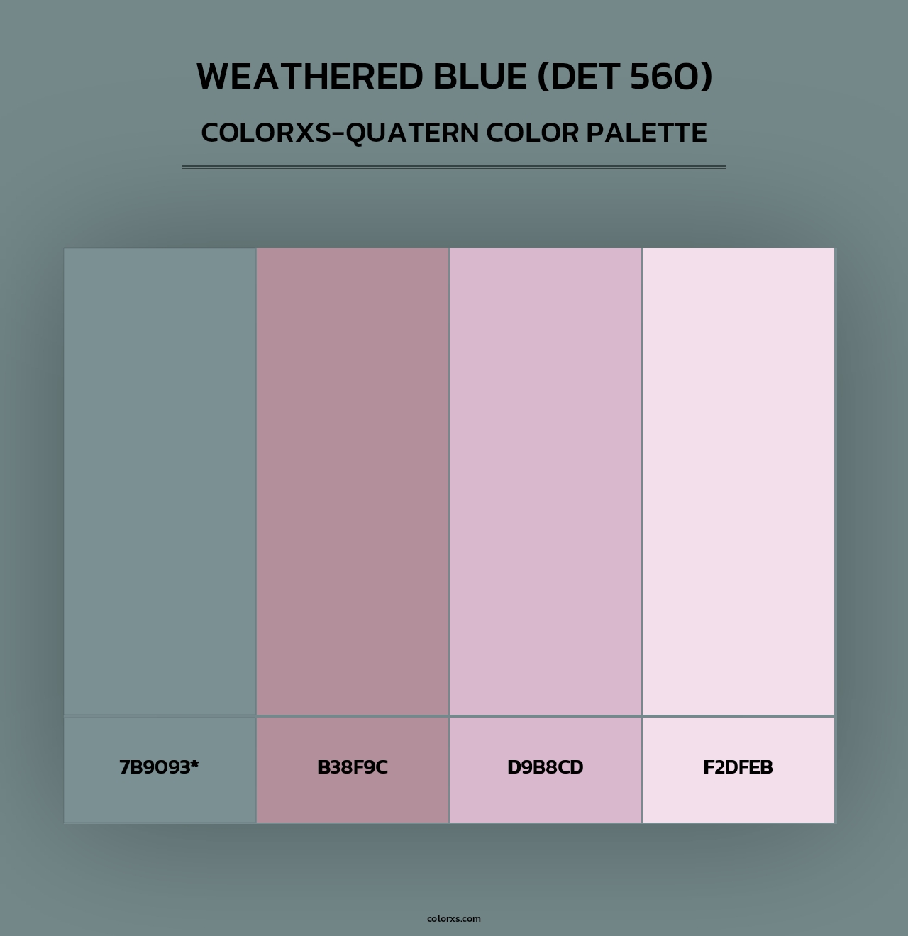 Weathered Blue (DET 560) - Colorxs Quad Palette