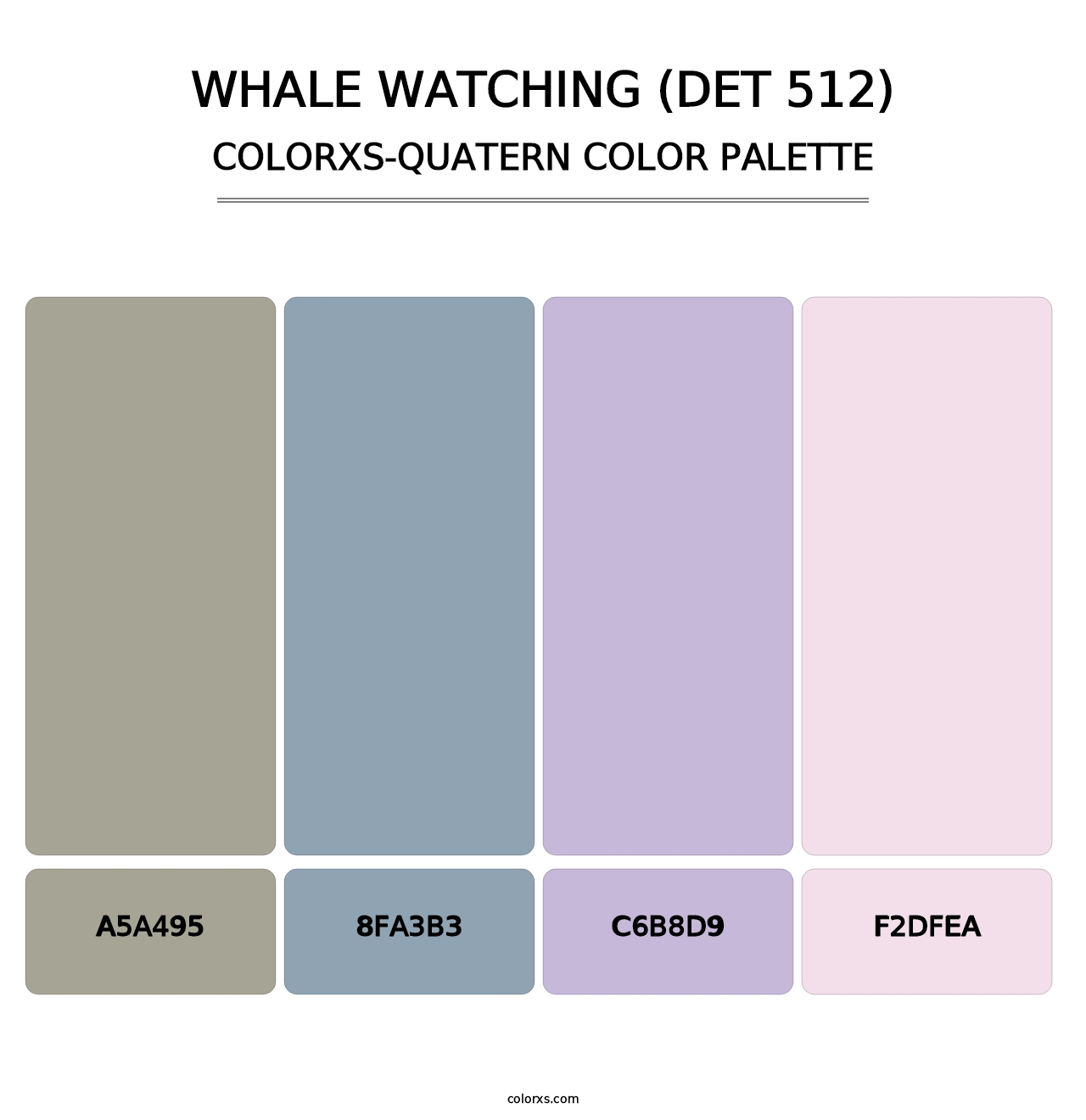 Whale Watching (DET 512) - Colorxs Quatern Palette