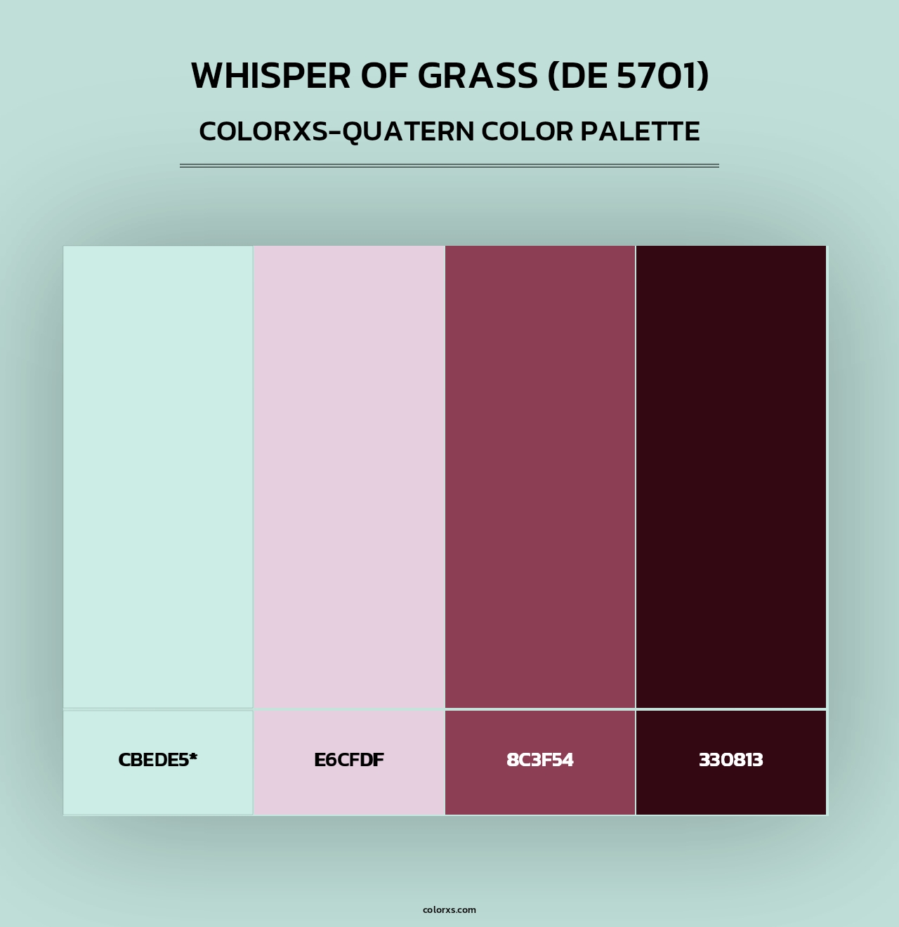Whisper of Grass (DE 5701) - Colorxs Quad Palette