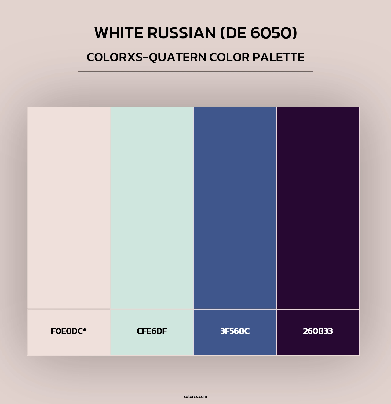 White Russian (DE 6050) - Colorxs Quad Palette