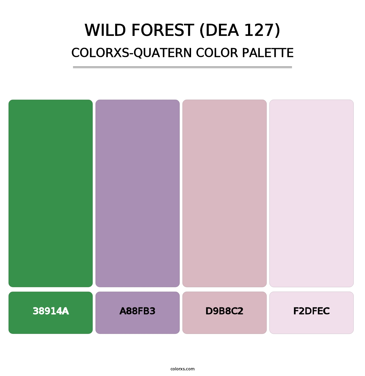 Wild Forest (DEA 127) - Colorxs Quatern Palette