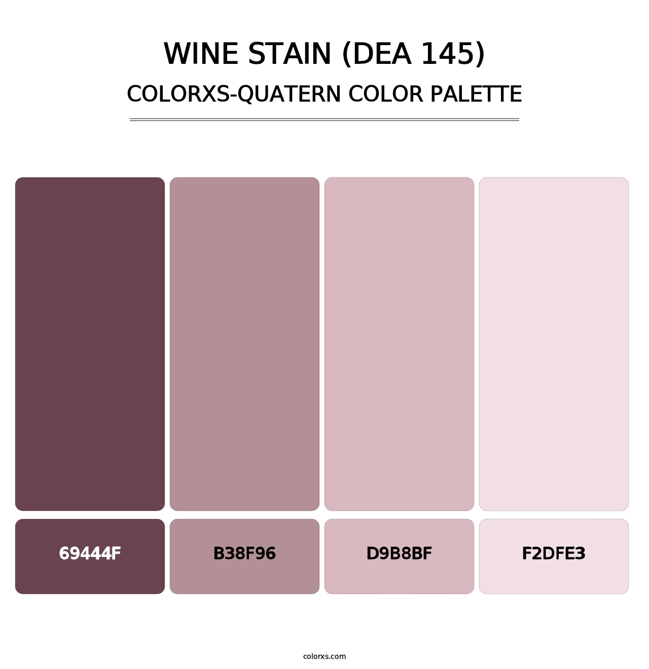 Wine Stain (DEA 145) - Colorxs Quatern Palette