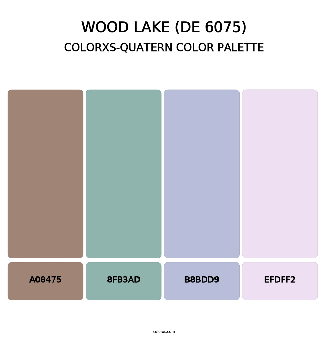 Wood Lake (DE 6075) - Colorxs Quatern Palette