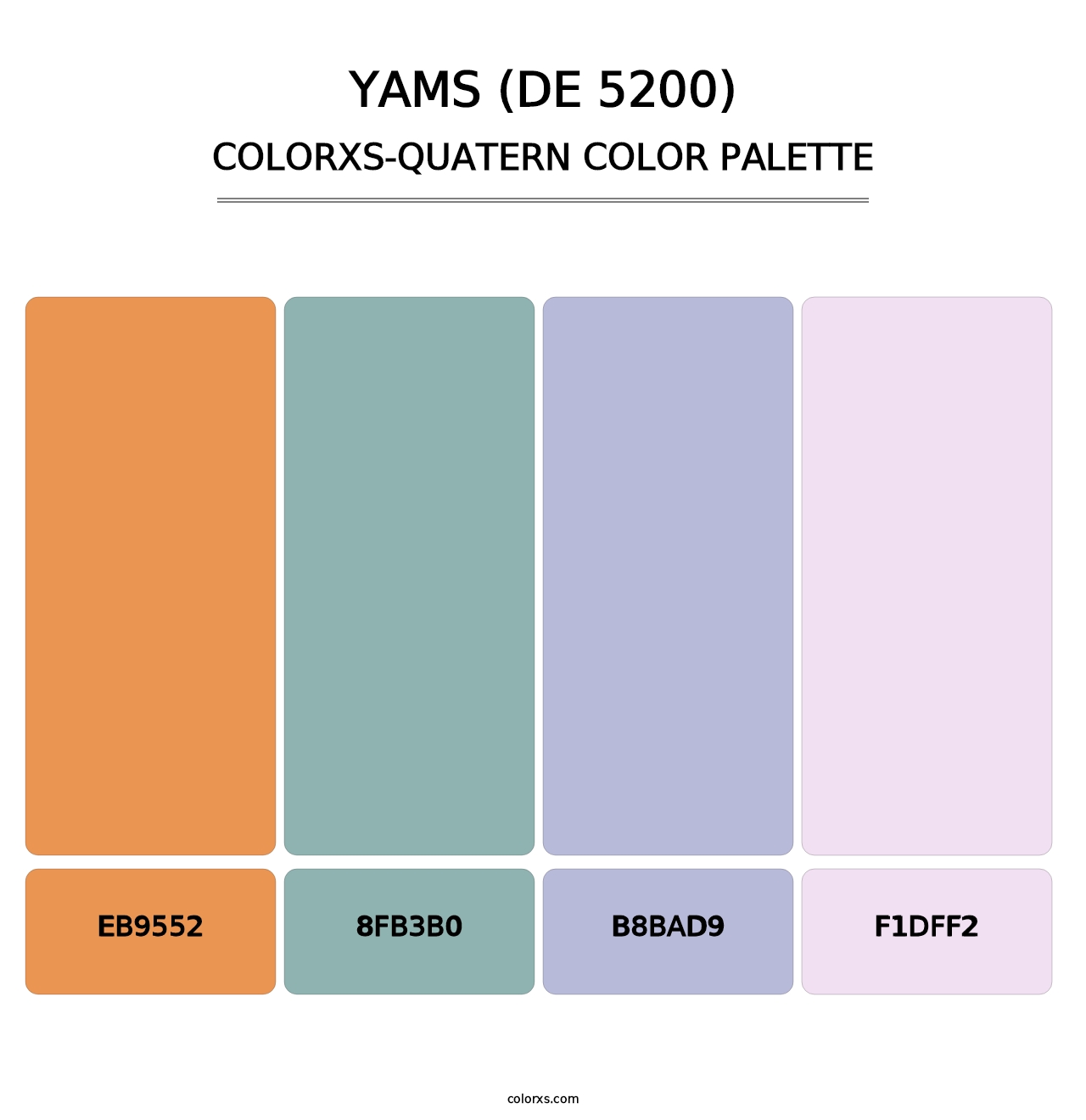 Yams (DE 5200) - Colorxs Quatern Palette