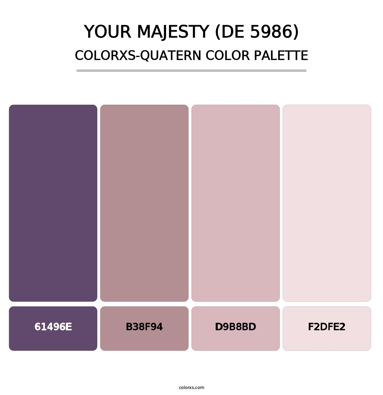 Your Majesty (DE 5986) - Colorxs Quatern Palette