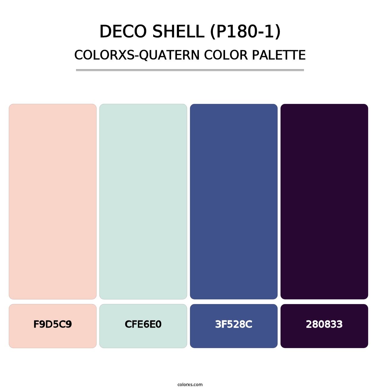 Deco Shell (P180-1) - Colorxs Quatern Palette