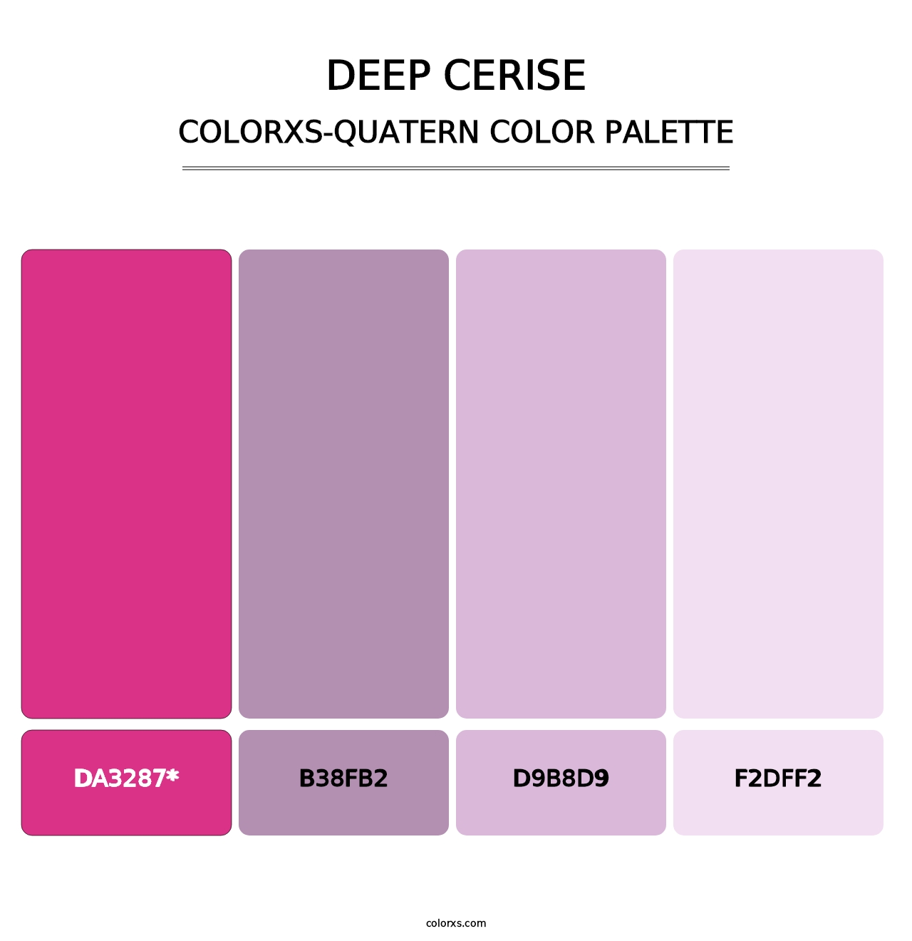 Deep Cerise - Colorxs Quatern Palette