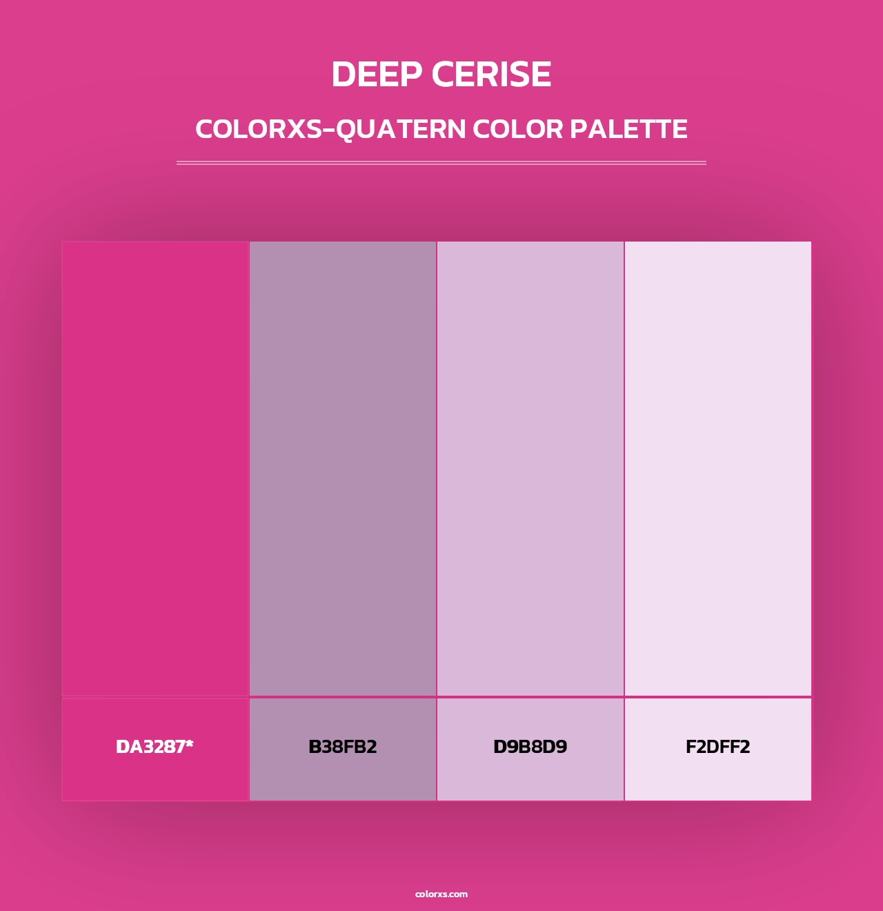 Deep Cerise - Colorxs Quad Palette
