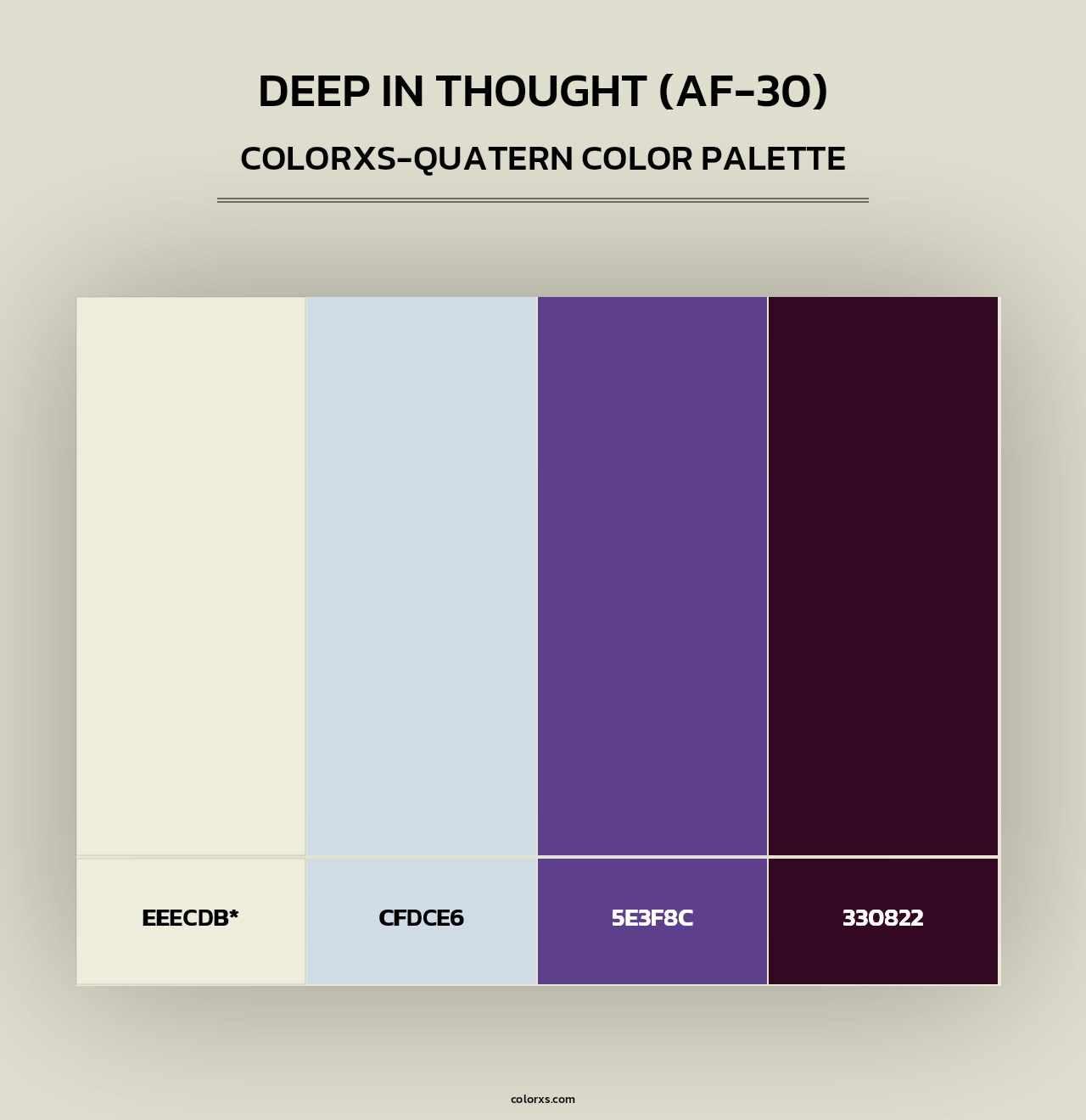 Deep in Thought (AF-30) - Colorxs Quad Palette