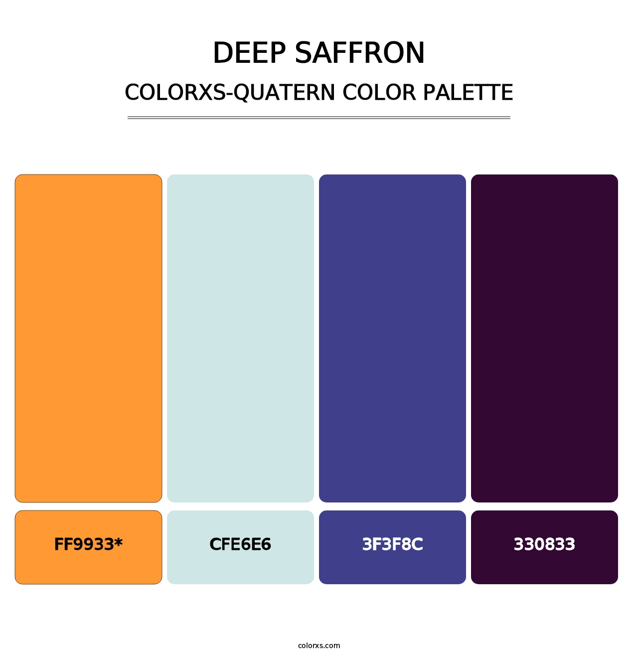 Deep Saffron - Colorxs Quatern Palette