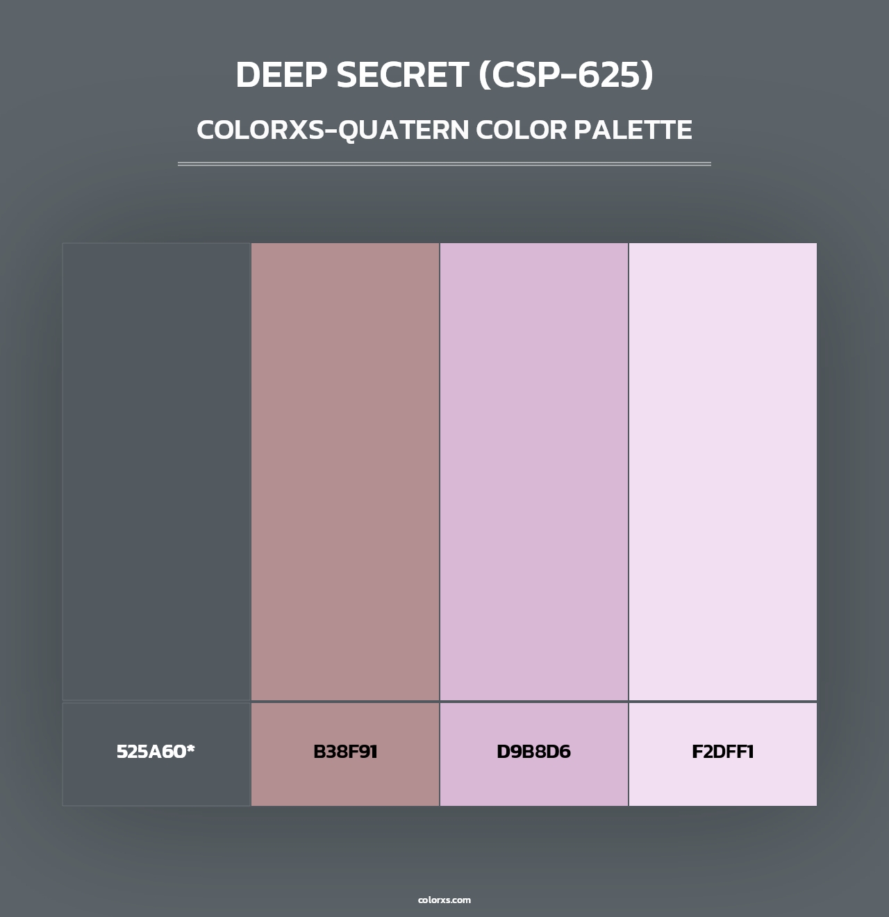 Deep Secret (CSP-625) - Colorxs Quad Palette