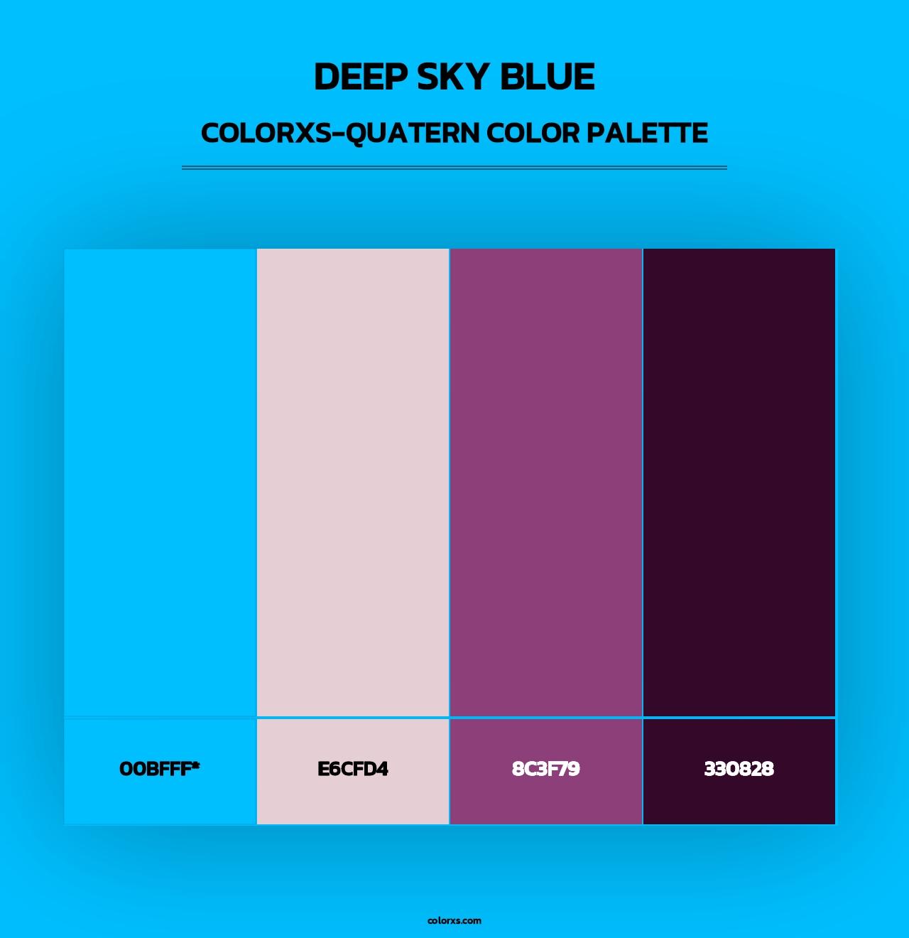 Deep Sky Blue - Colorxs Quad Palette