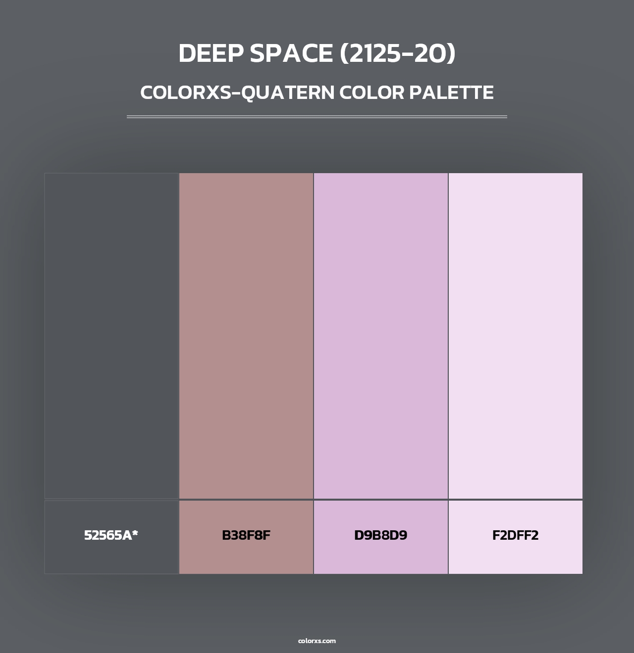 Deep Space (2125-20) - Colorxs Quad Palette