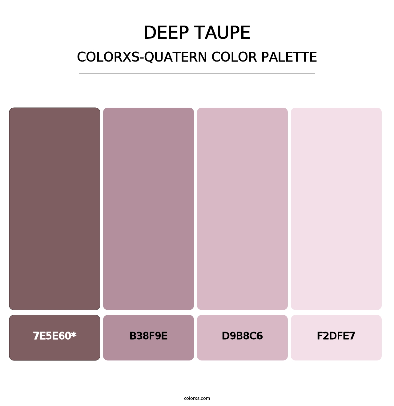 Deep Taupe - Colorxs Quatern Palette