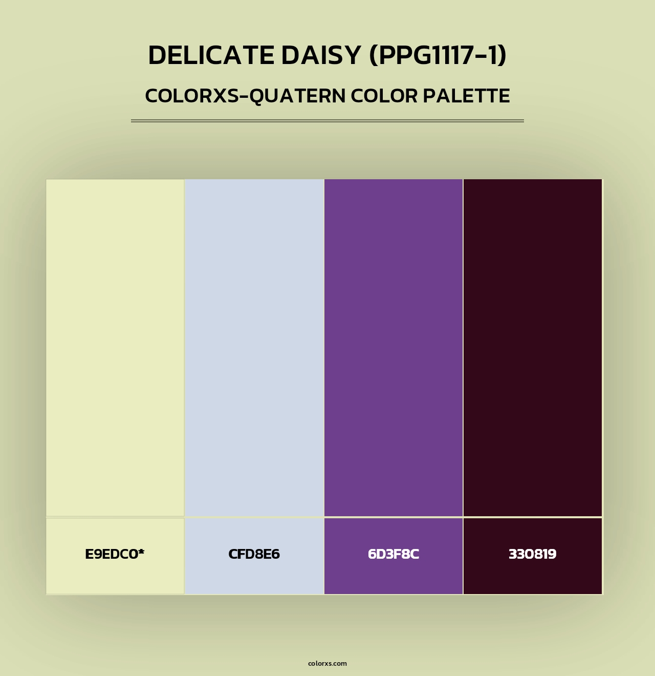 Delicate Daisy (PPG1117-1) - Colorxs Quad Palette