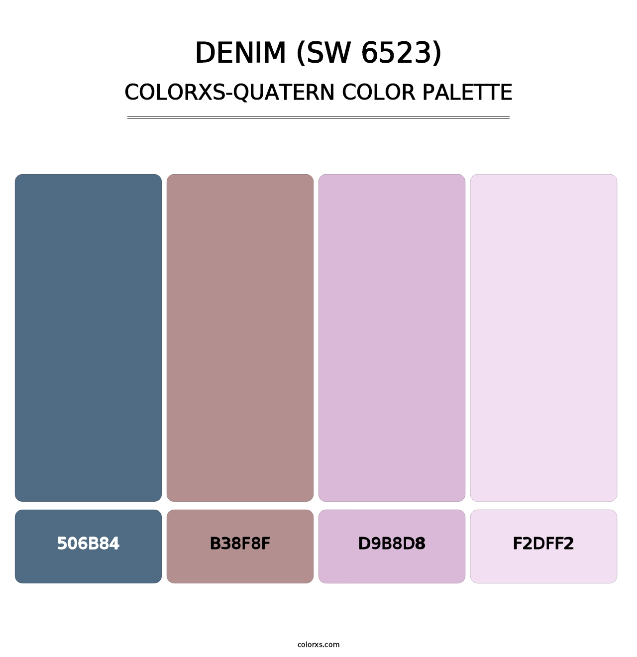 Denim (SW 6523) - Colorxs Quatern Palette