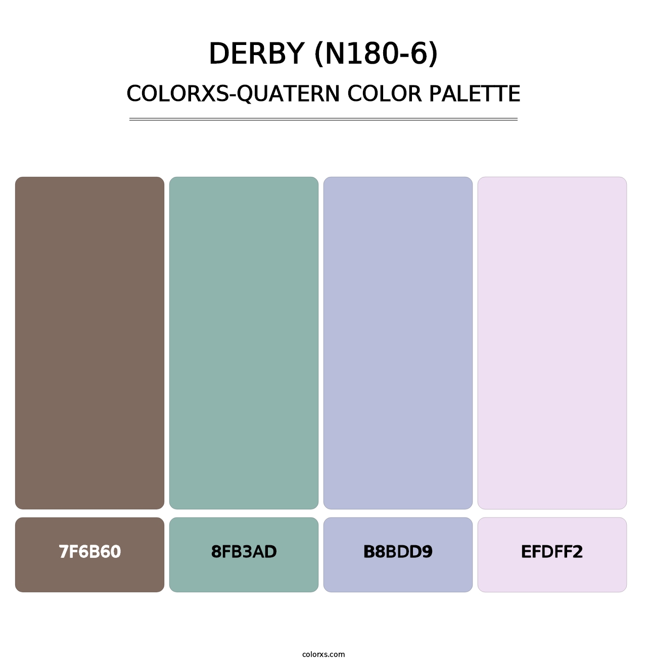 Derby (N180-6) - Colorxs Quatern Palette