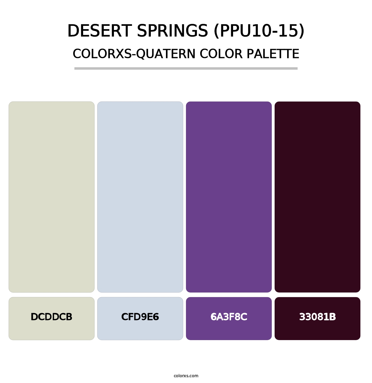 Desert Springs (PPU10-15) - Colorxs Quatern Palette