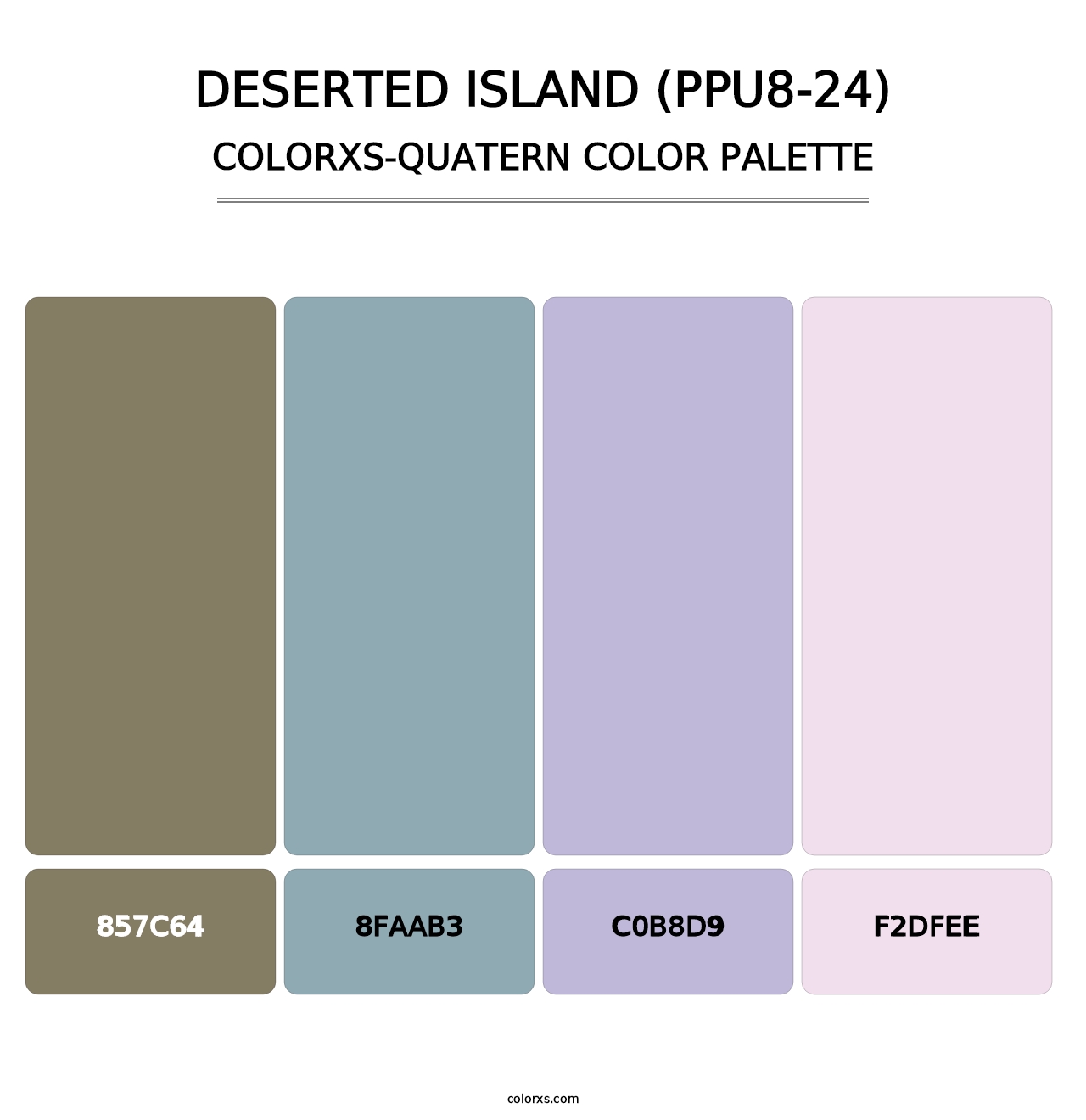 Deserted Island (PPU8-24) - Colorxs Quatern Palette